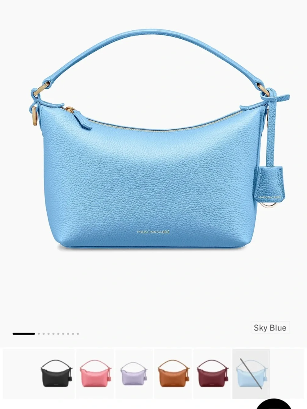 Maison De Sabre - Blue Leather Shoulder Bag - Picture 8 of 9